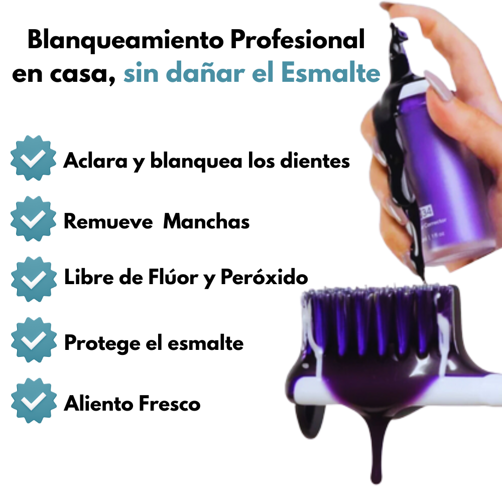 Blanqueador Dental V34: ¡Dientes blancos al instante!