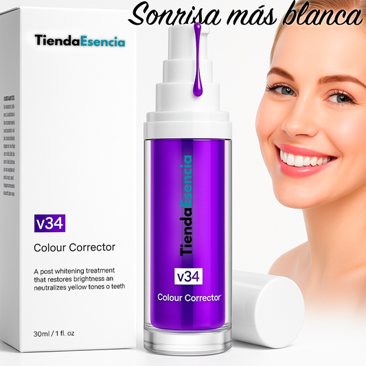 Blanqueador Dental V34: ¡Dientes blancos al instante!